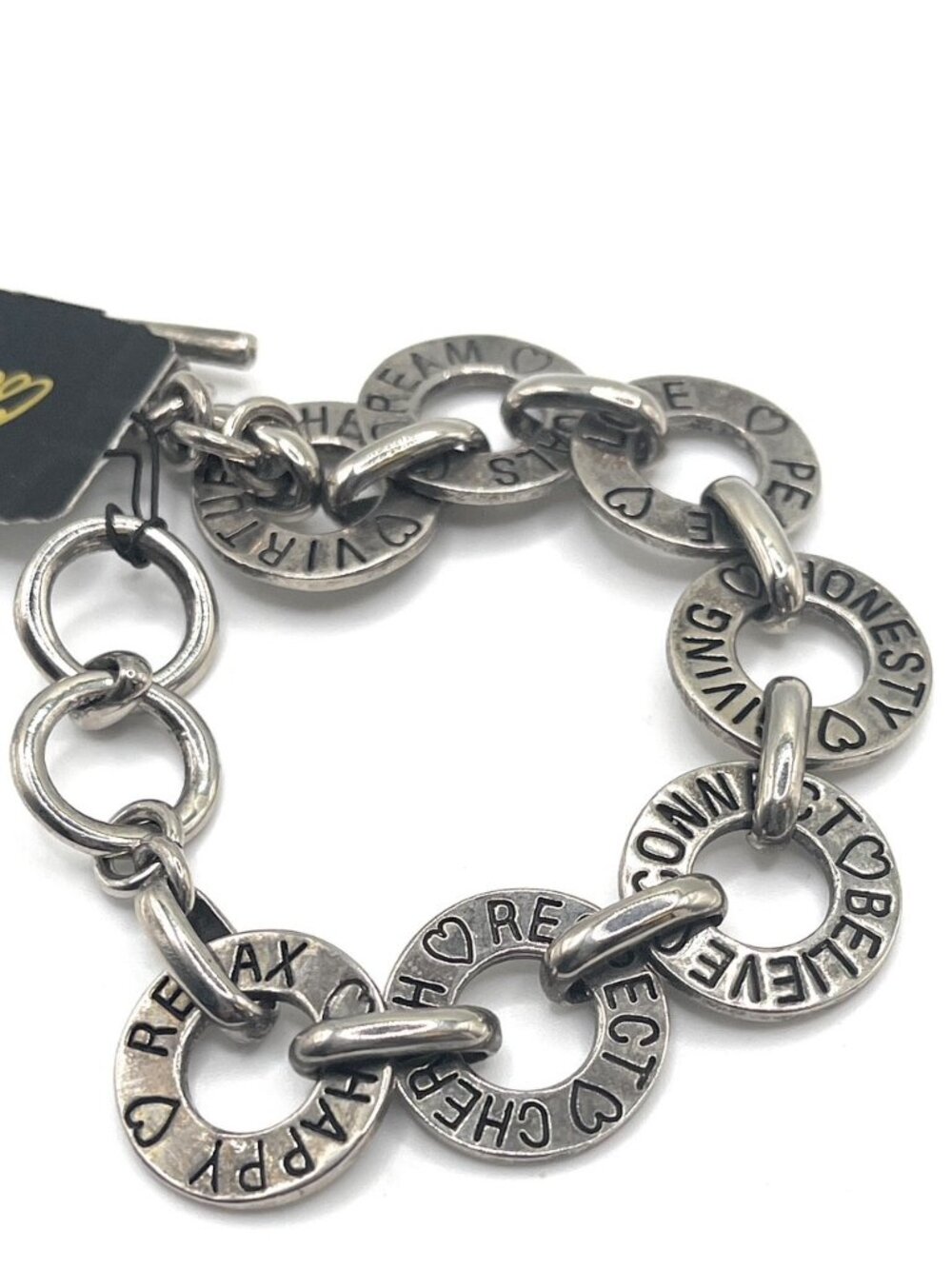 Cookie Lee Inscriptions Link Bracelet (D99) 25297